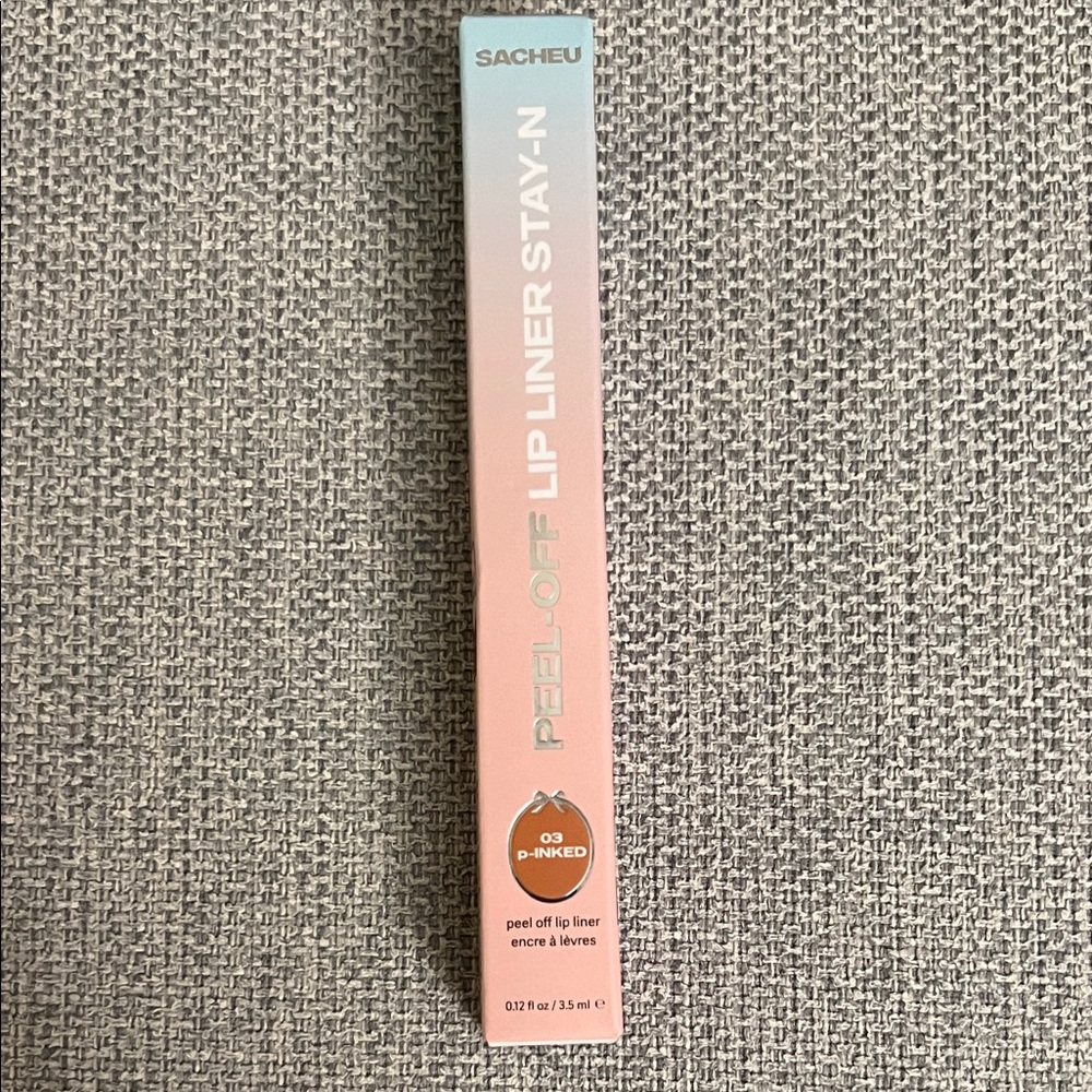 Sacheu Peel-off Lip Liner Stay-n in shade 3 rose pink. New unopened box